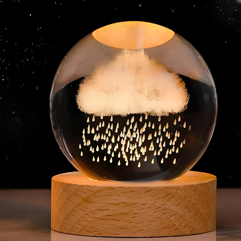 Colorful Globe LED Night Light Table Lamp