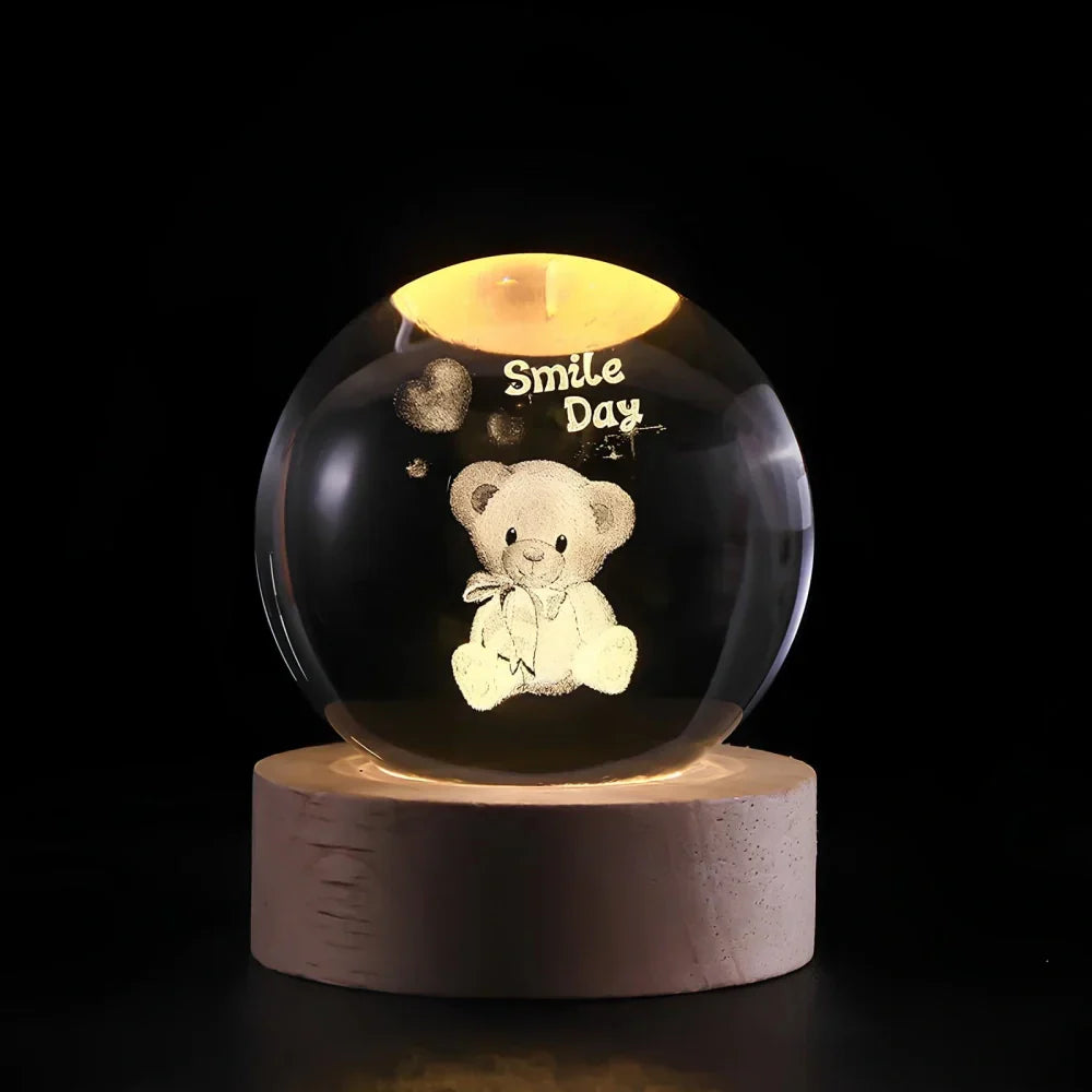 Colorful Globe LED Night Light Table Lamp