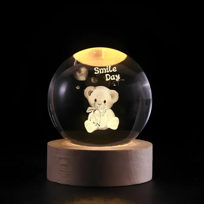 Colorful Globe LED Night Light Table Lamp