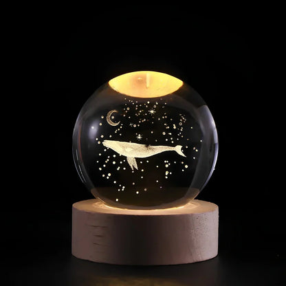 Colorful Globe LED Night Light Table Lamp