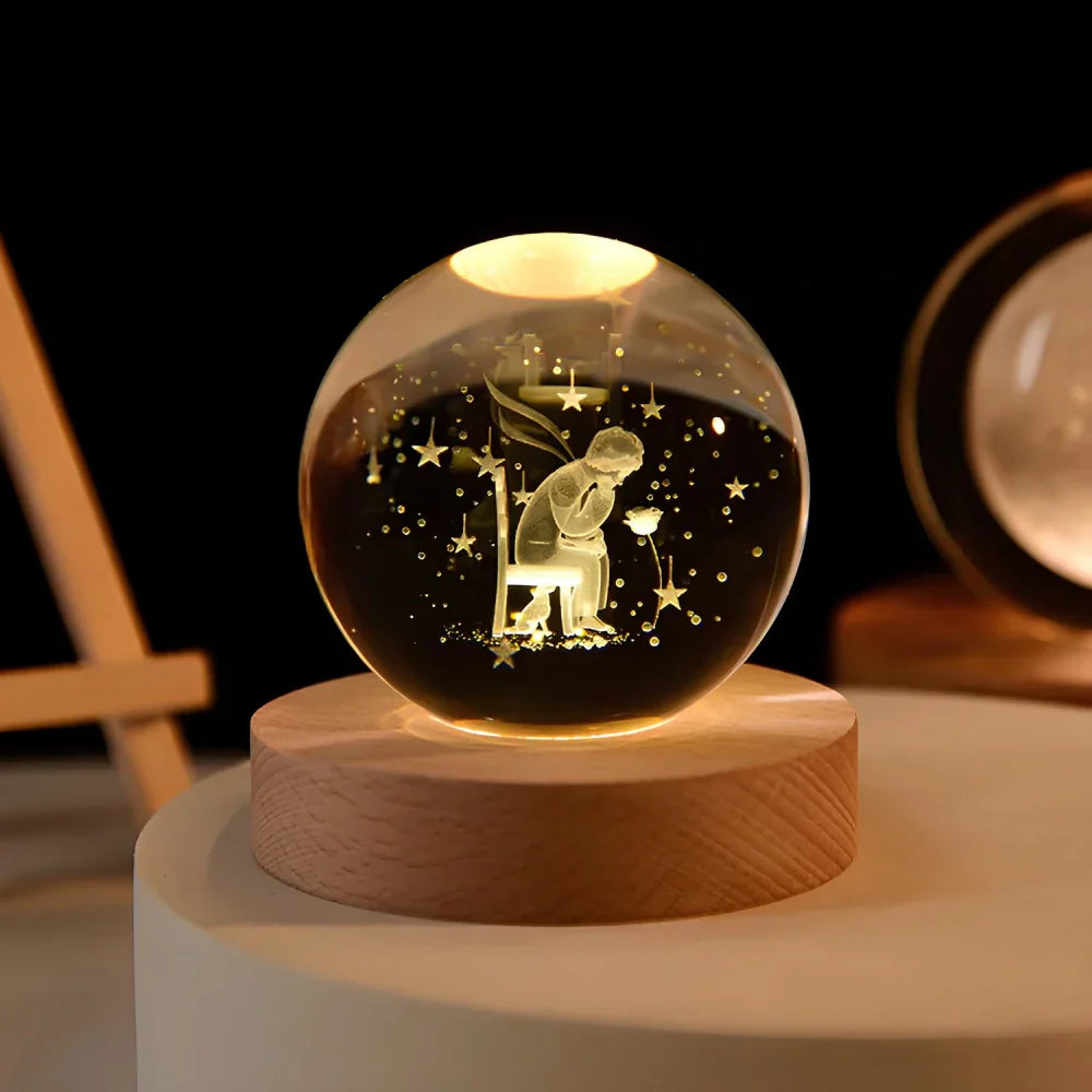 Colorful Globe LED Night Light Table Lamp
