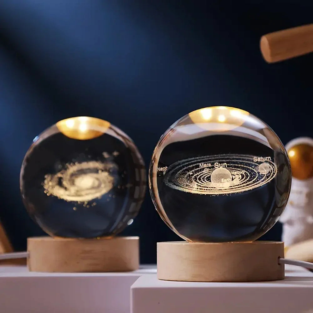 Colorful Globe LED Night Light Table Lamp
