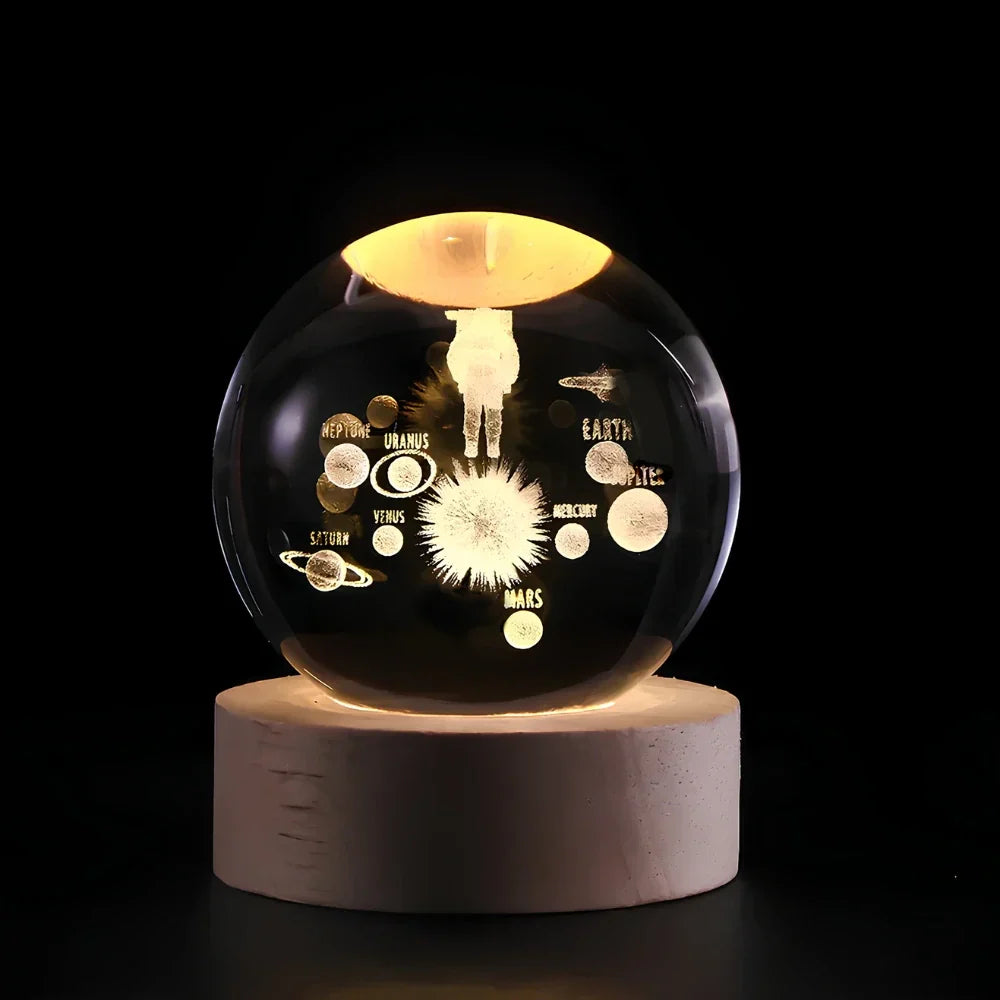 Colorful Globe LED Night Light Table Lamp
