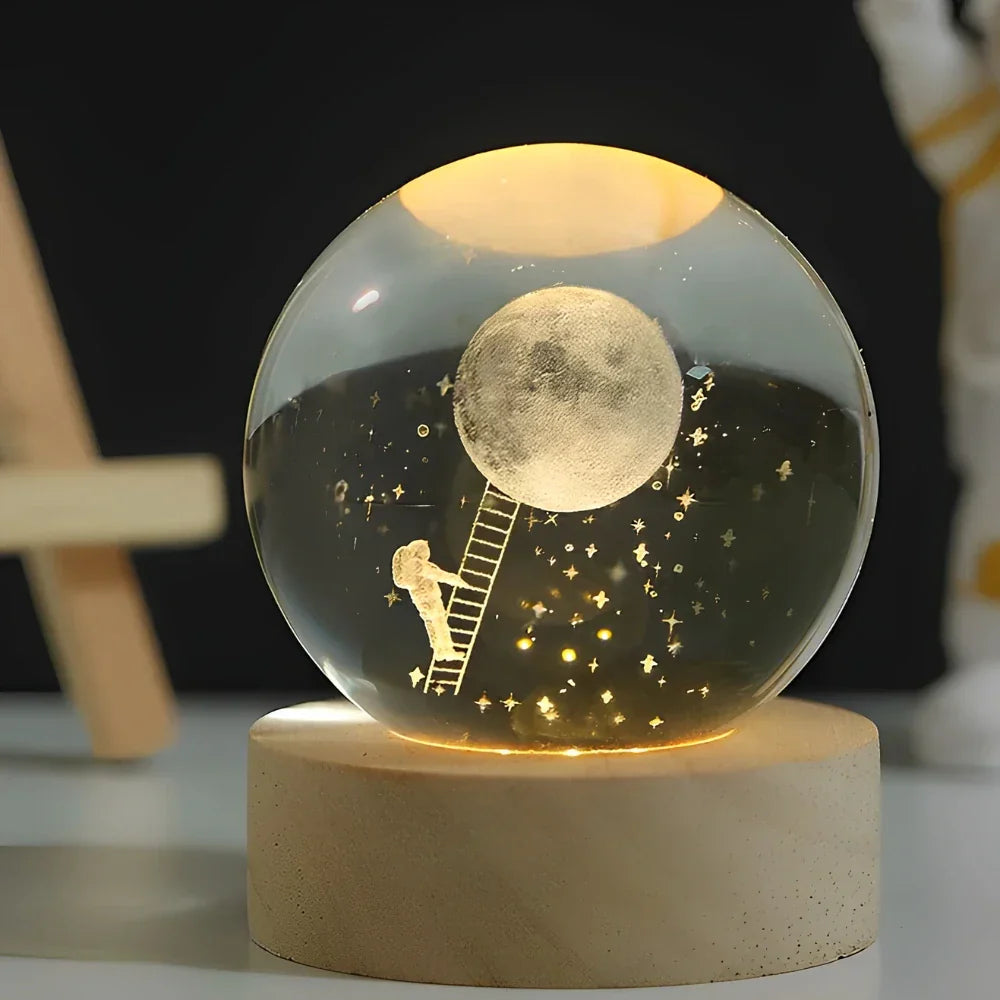 Colorful Globe LED Night Light Table Lamp