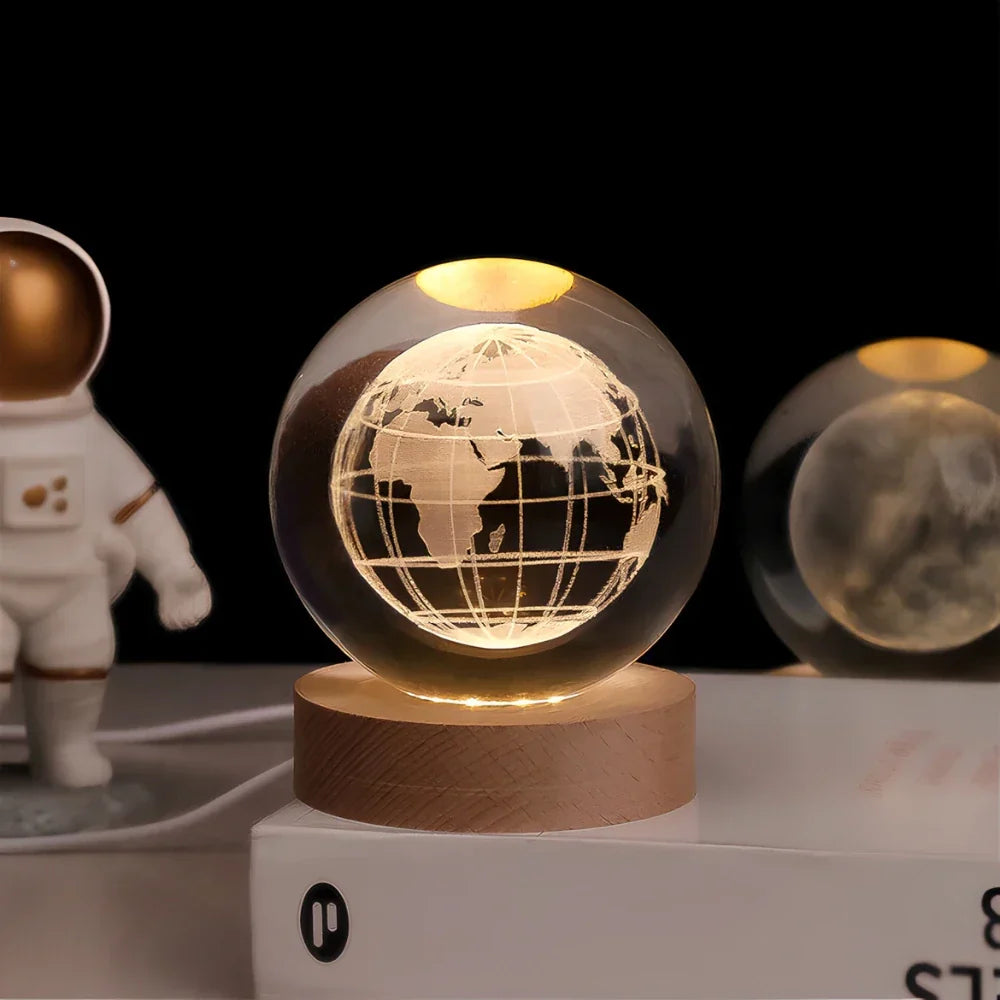 Colorful Globe LED Night Light Table Lamp