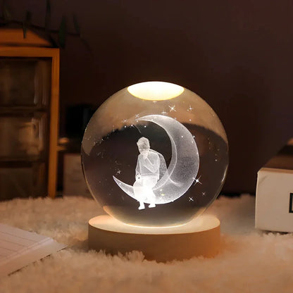 Colorful Globe LED Night Light Table Lamp