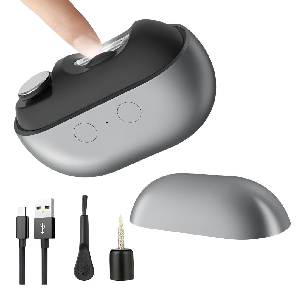 Compact Rechargeable LED Nail Trimmer Kit