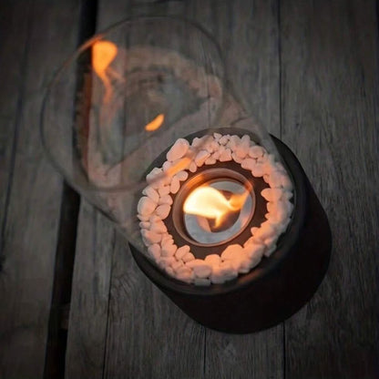 Traditional Glass Oil Burning Lamp
