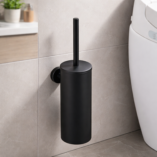 Premium Stainless Steel Toilet Brush Holder Set - Lusomart