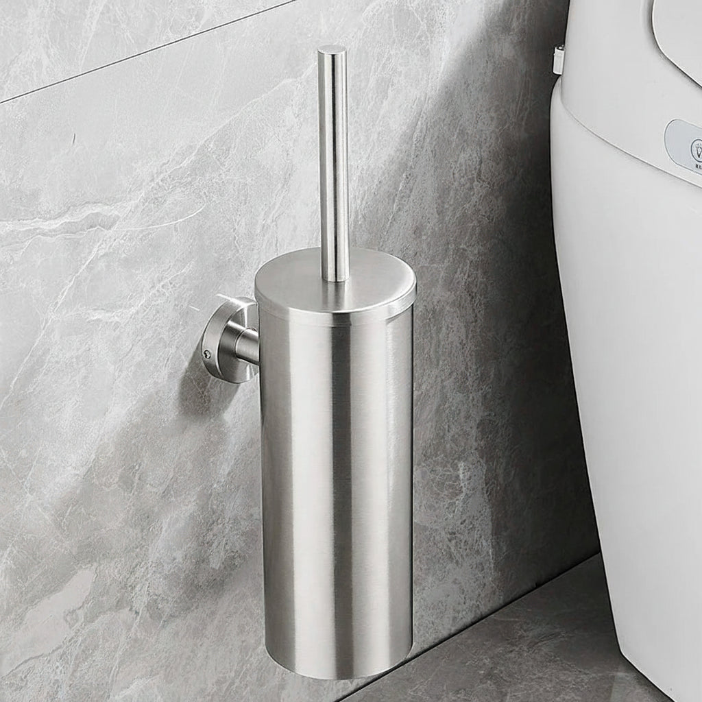 NeatSteel | Stylish Durable Stainless Steel Toilet Brush Set 10