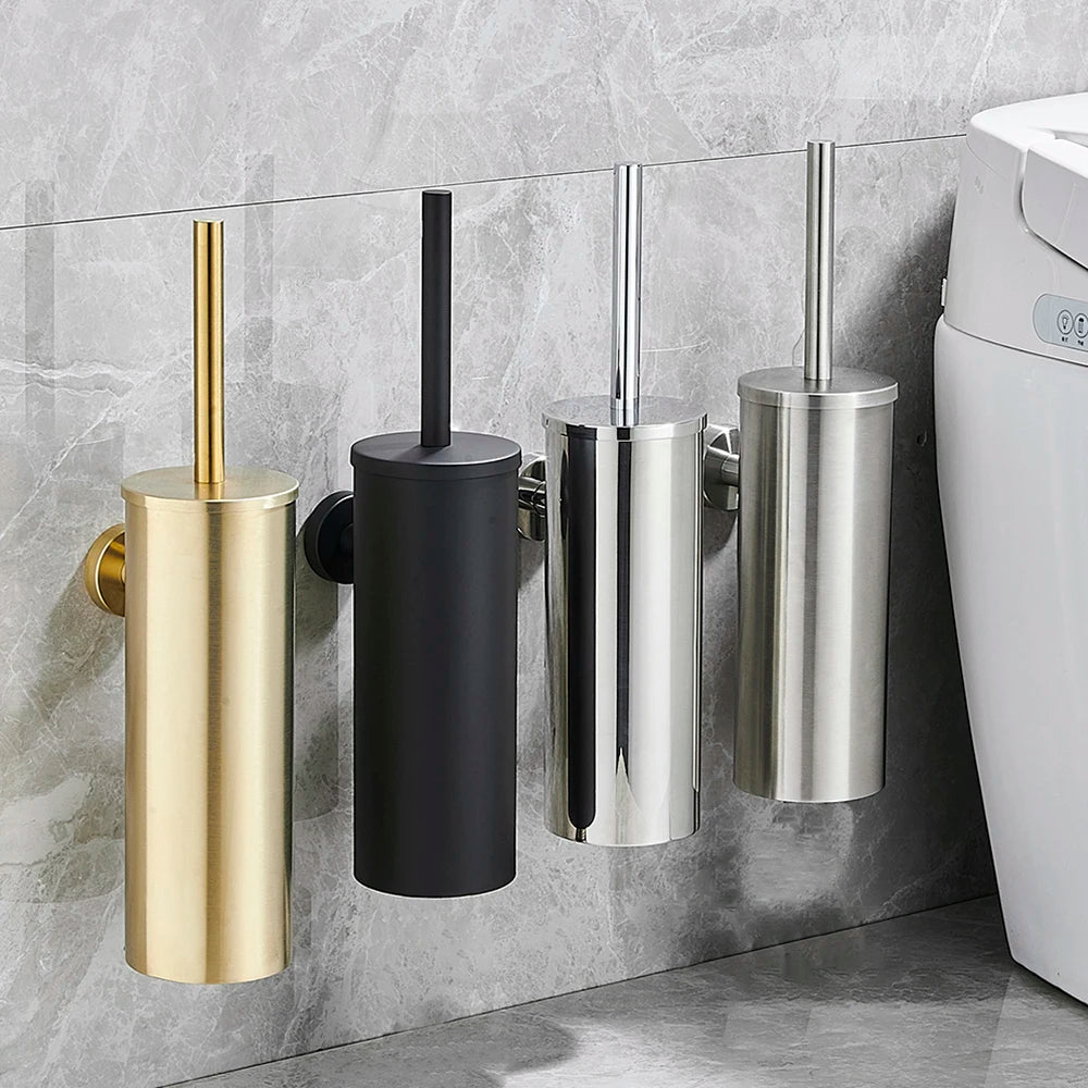 NeatSteel | Stylish Durable Stainless Steel Toilet Brush Set 3