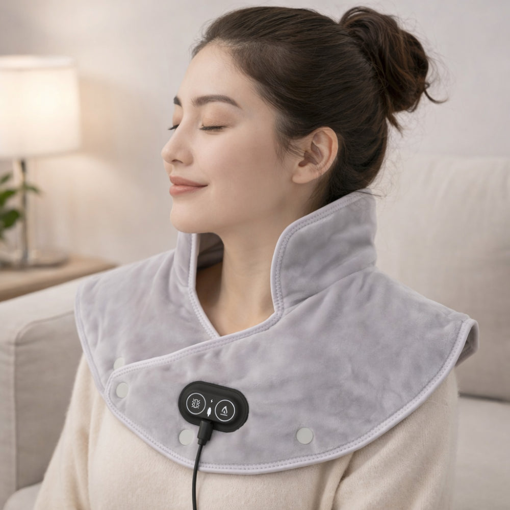 Warm Electric Shoulder Heat Wrap Massager - Lusomart