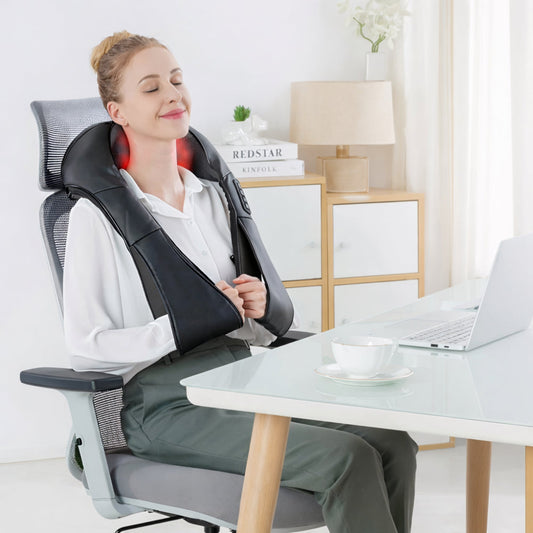 Portable Electric Shiatsu Massage Neck Pillow - Lusomart