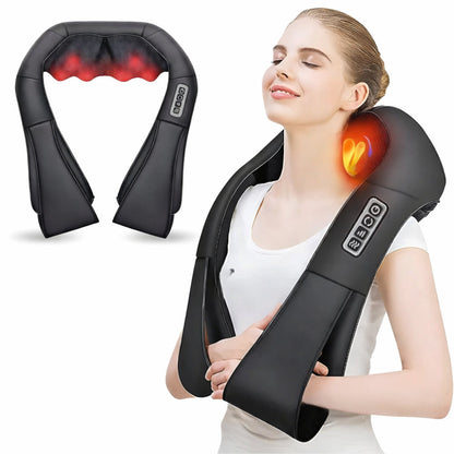 Portable Electric Shiatsu Massage Neck Pillow