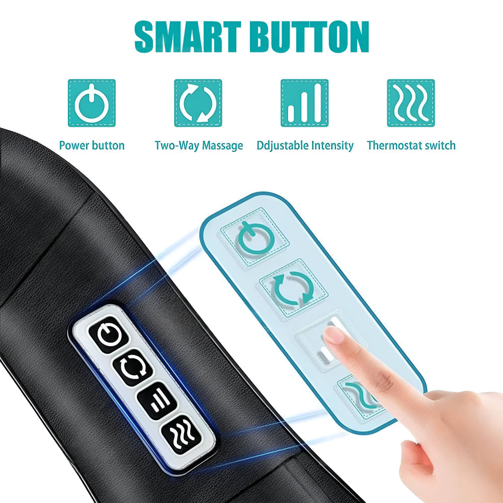 Portable Electric Shiatsu Massage Neck Pillow