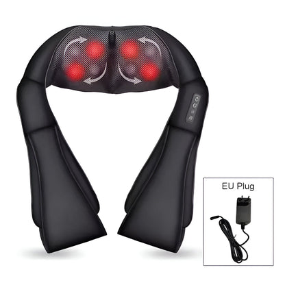 Portable Electric Shiatsu Massage Neck Pillow