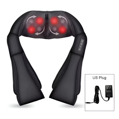 Portable Electric Shiatsu Massage Neck Pillow