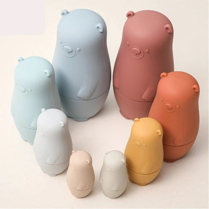 Colorful Wooden Russian Dolls for Kids Play - Lusomart
