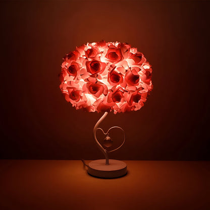 Floral Bedside Table Lamp