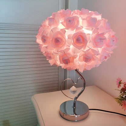 Floral Bedside Table Lamp