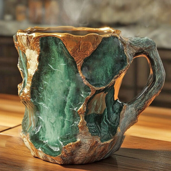 Beautiful Decorative Glass Coffee Mugs - Lusomart