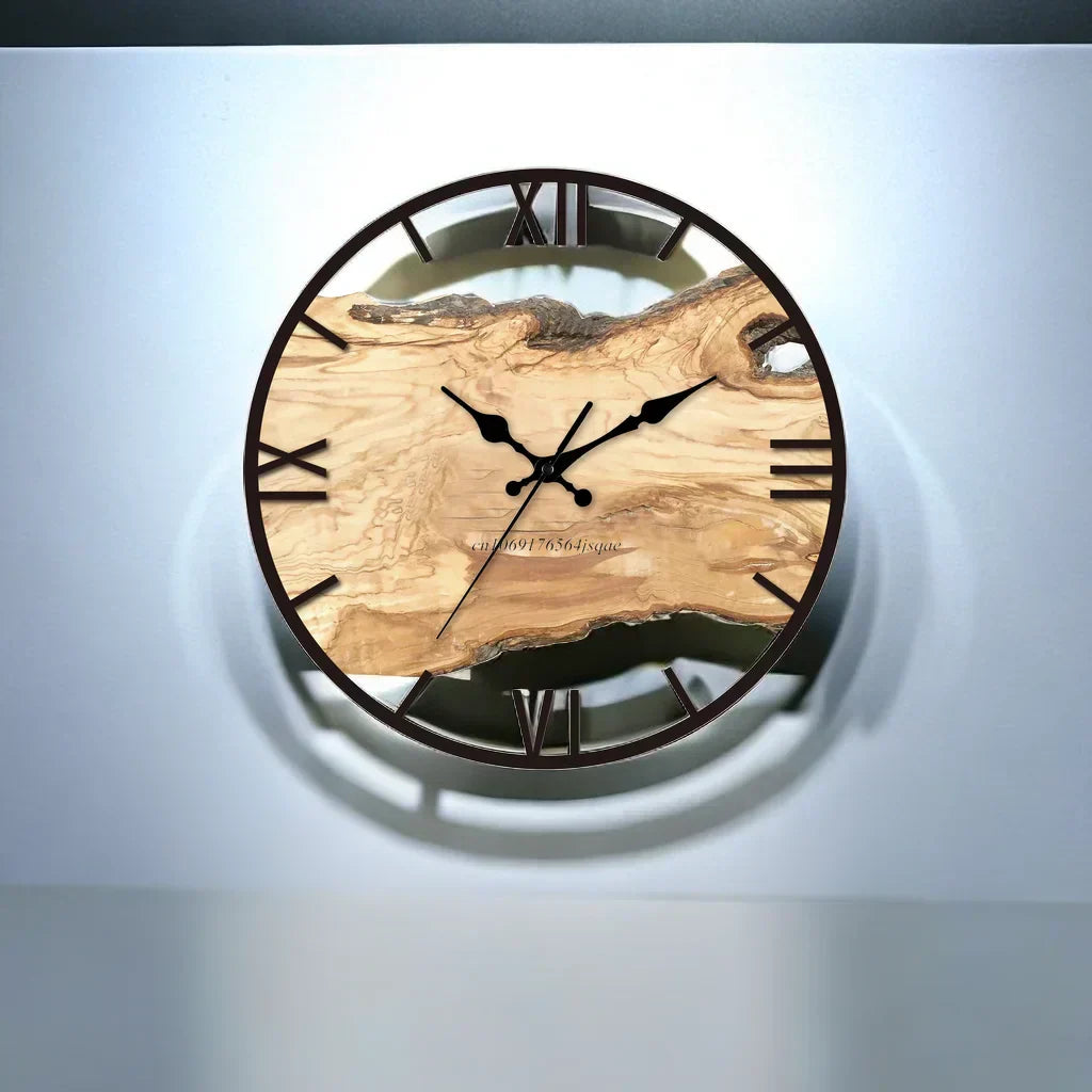Clear Glass Modern Wall Clock