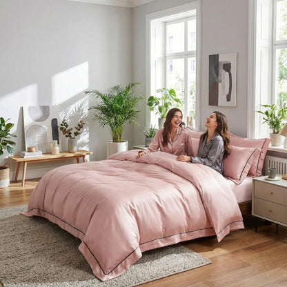 Luxurious Soft Cotton Bedding Set With Smooth Duvet Covers