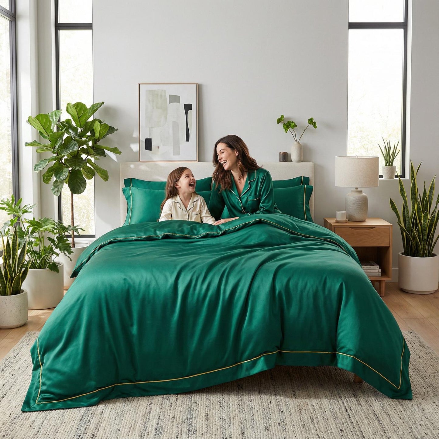Luxurious Soft Cotton Bedding Set With Smooth Duvet Covers