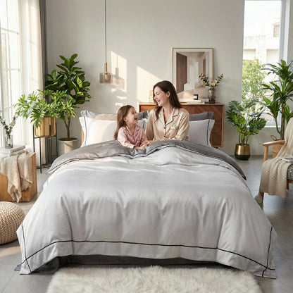 Luxurious Soft Cotton Bedding Set With Smooth Duvet Covers