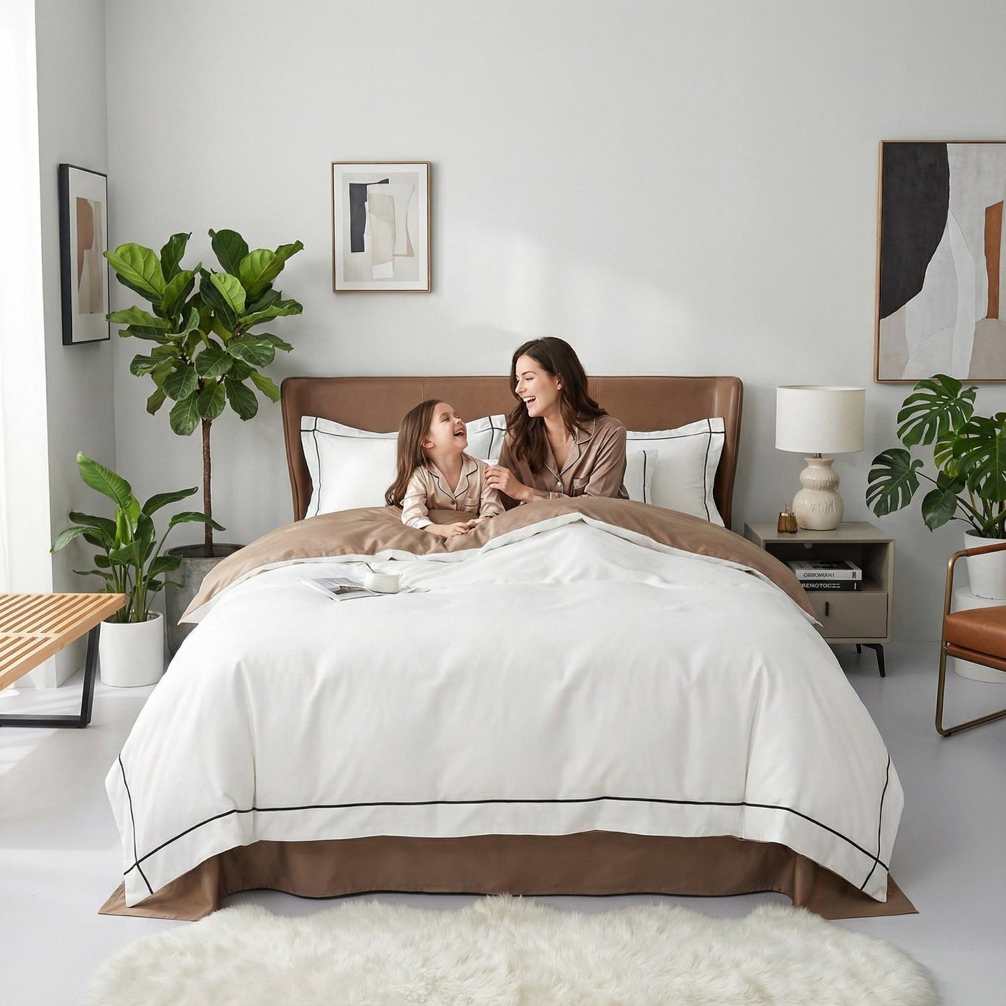 Luxurious Soft Cotton Bedding Set With Smooth Duvet Covers