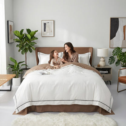 Luxurious Soft Cotton Bedding Set With Smooth Duvet Covers