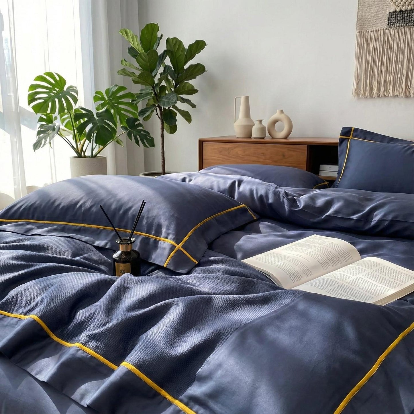 Luxurious Soft Cotton Bedding Set With Smooth Duvet Covers