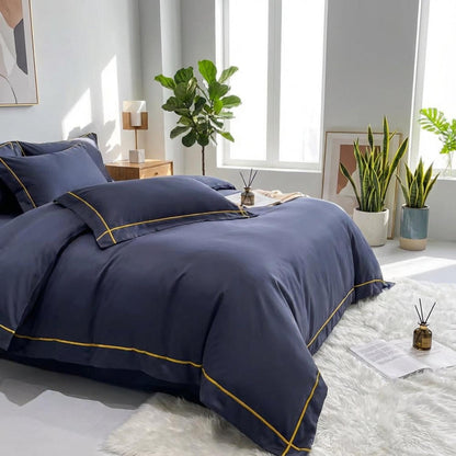 Luxurious Soft Cotton Bedding Set With Smooth Duvet Covers