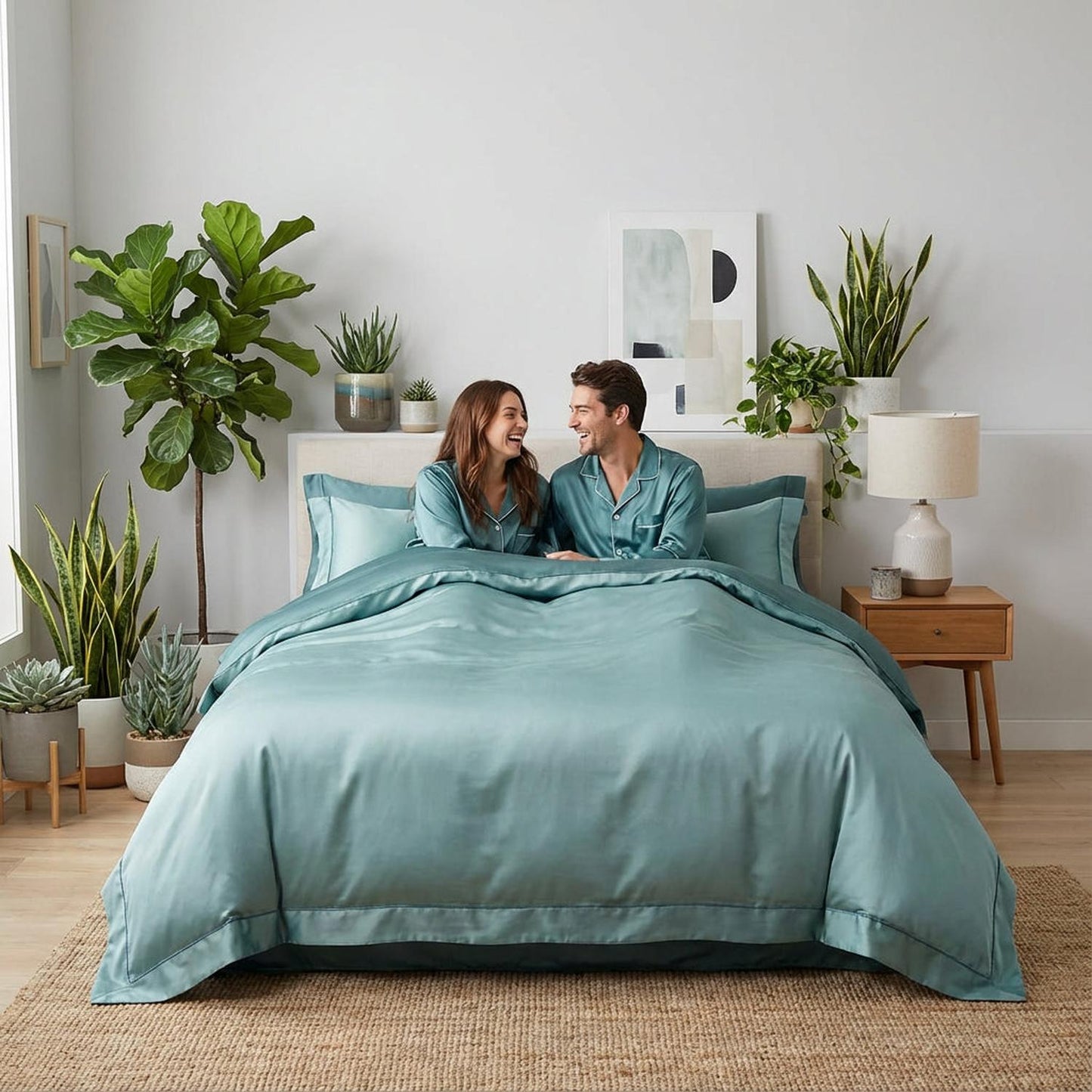 Luxurious Soft Cotton Bedding Set With Smooth Duvet Covers
