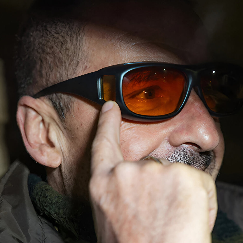 Anti Glare Night Vision Driving Glasses Yellow Lenses