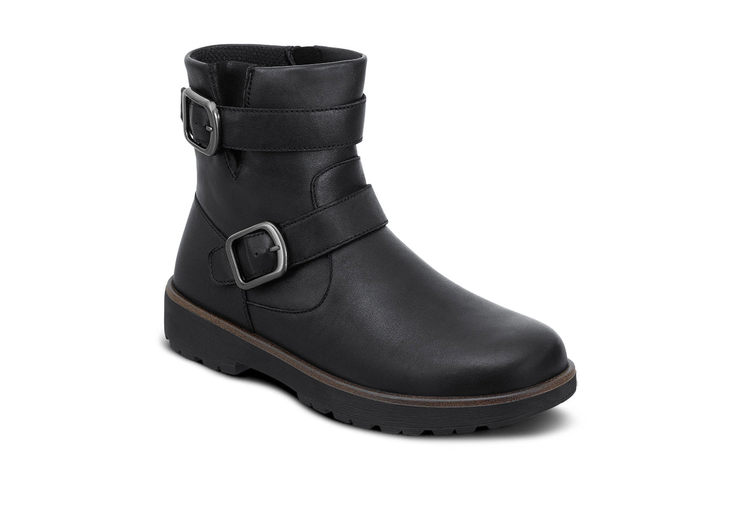 Stylish Black Leather Knee High Boots for Women - Lusomart