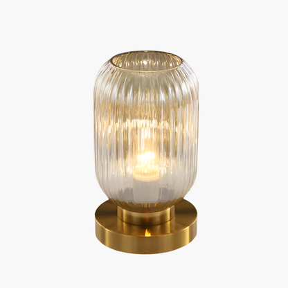 Contemporary Textured Glass Desk Lamp - Lusomart