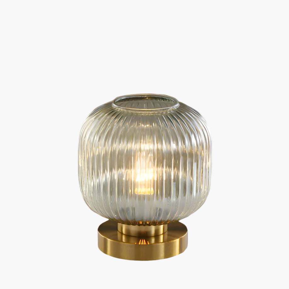 Contemporary Textured Glass Desk Lamp