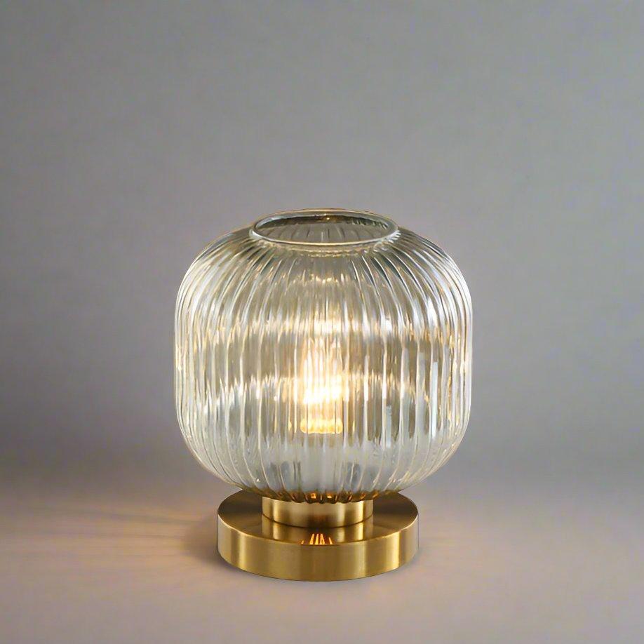 Contemporary Textured Glass Desk Lamp
