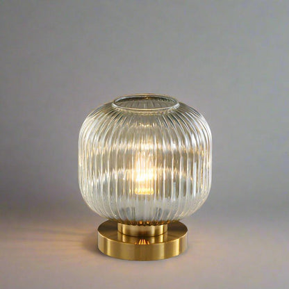 Contemporary Textured Glass Desk Lamp