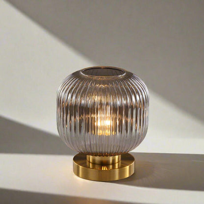Contemporary Textured Glass Desk Lamp