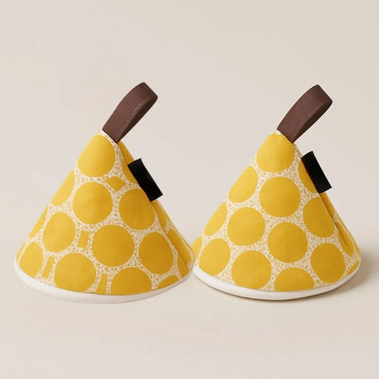 Warm Quilted Oven Mitt Set – Heat Resistant Kitchen Gloves - Lusomart