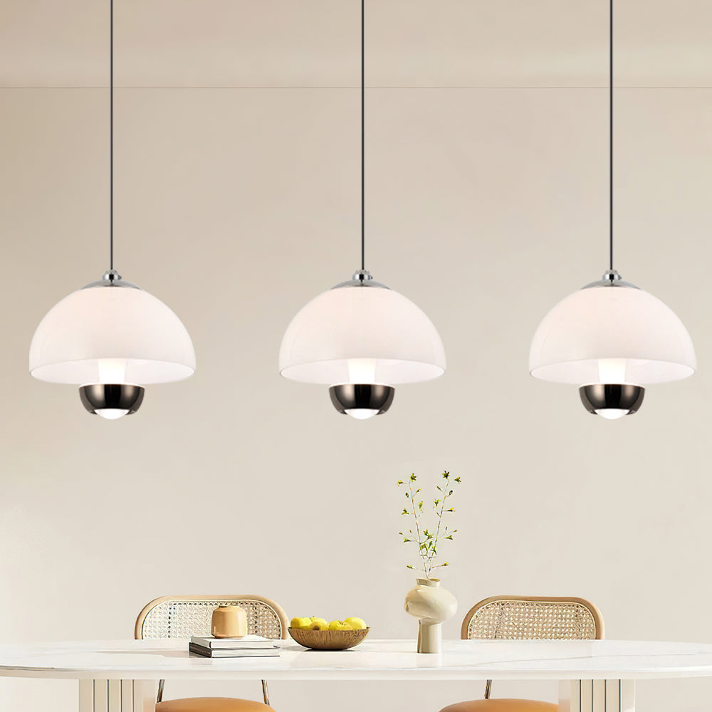 Warm Bronze Three Pendant Lighting Fixture
