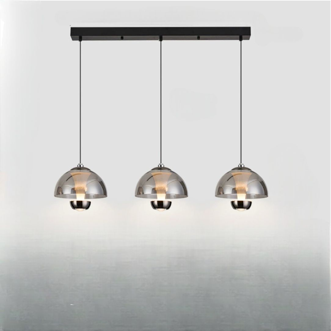 Warm Bronze Three Pendant Lighting Fixture