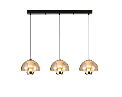 Warm Bronze Three Pendant Lighting Fixture - Lusomart