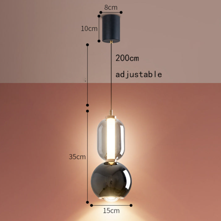 Sleek Crystal Drop Pendant Lamp