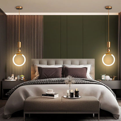 Luxurious Brass LED Pendant Light