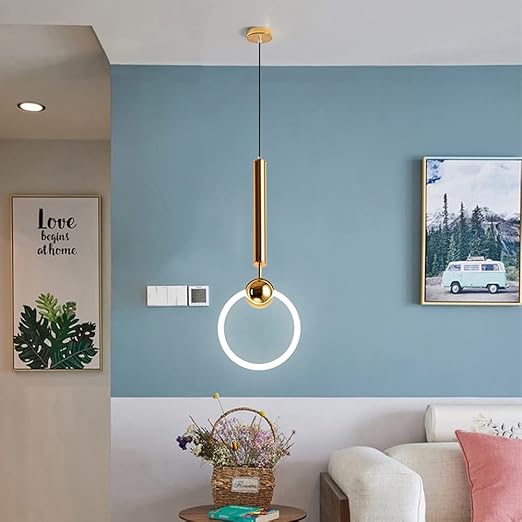 Luxurious Brass LED Pendant Light