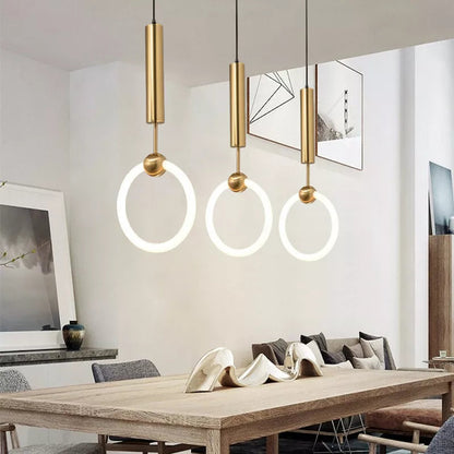 Luxurious Brass LED Pendant Light