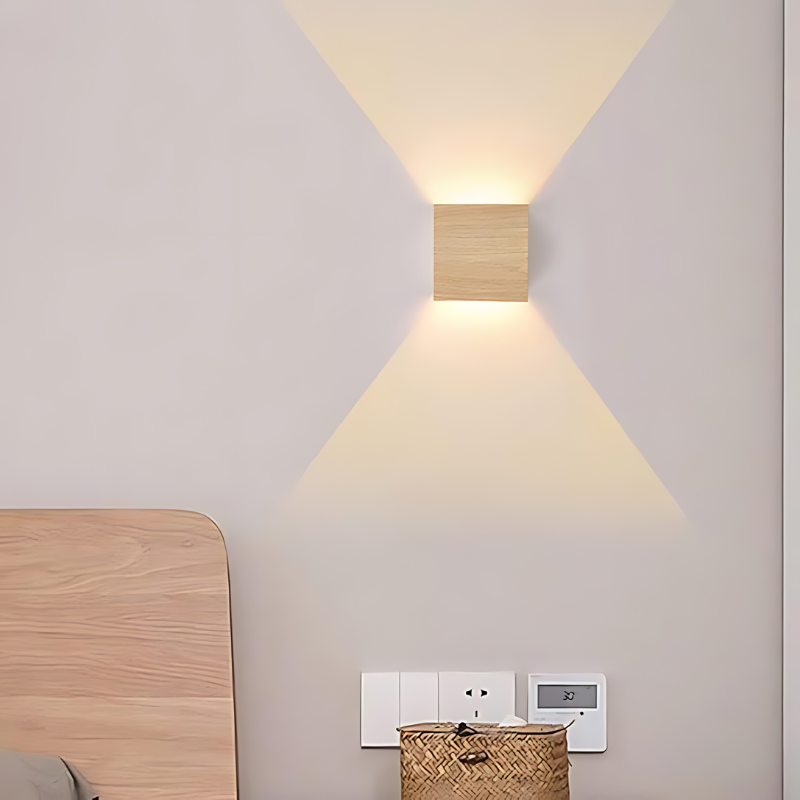 Rustic Wooden LED Wall Lamp for Cozy Homes - Lusomart